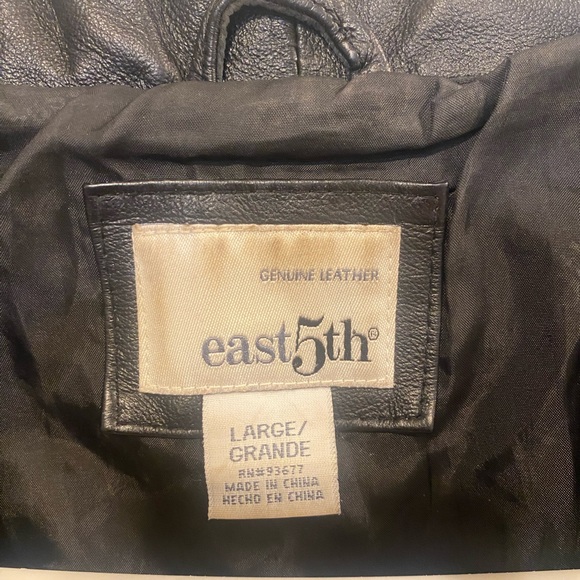 Genuine Leather East 5th Jacket Large - Picture 5 of 8
